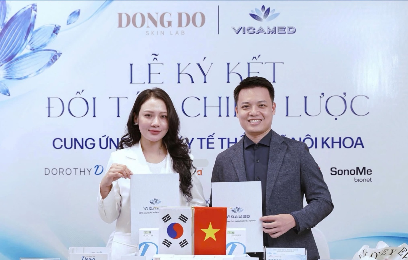 Lễ ký kết đối tác chiến lược giữa Vicamed và Dong Do Skin Lab